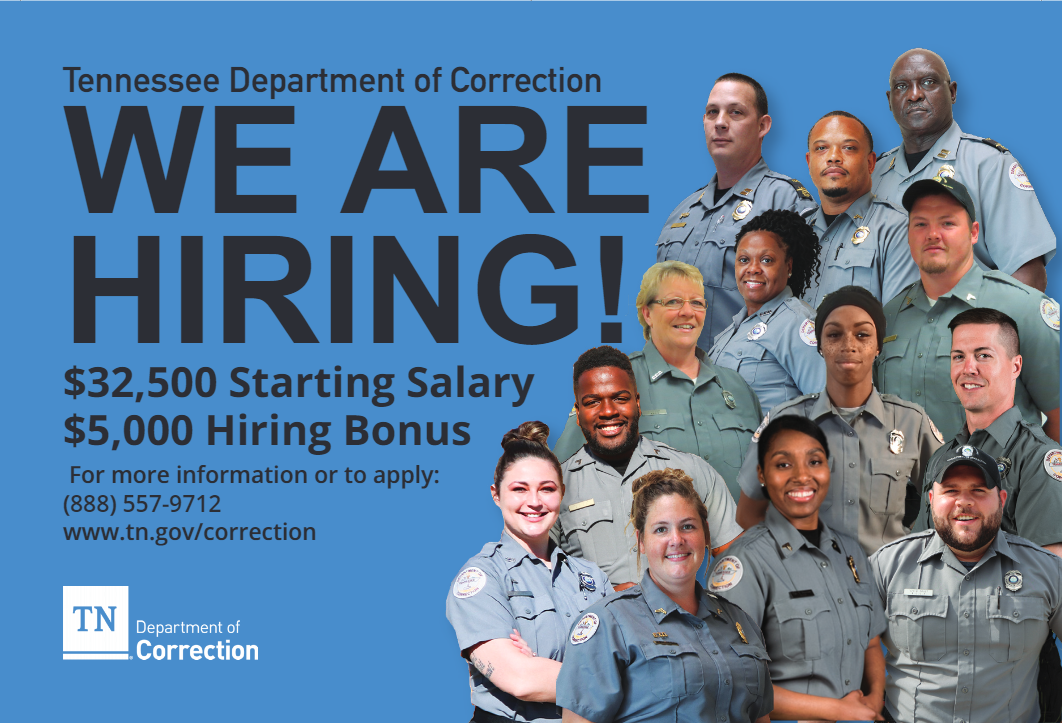 Department of correction we are hiring
